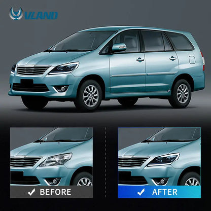 VLAND 12 - 15 Toyota Innova 1st Gen AN40 2nd Facelift HID Projector Headlights - JDMuscleHeadlightYAA-INA-0235ME-P01LHD for Middel East