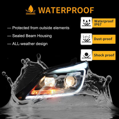 VLAND 12 - 15 Toyota Innova 1st Gen AN40 2nd Facelift HID Projector Headlights - JDMuscleHeadlightYAA-INA-0235ME-P01LHD for Middel East