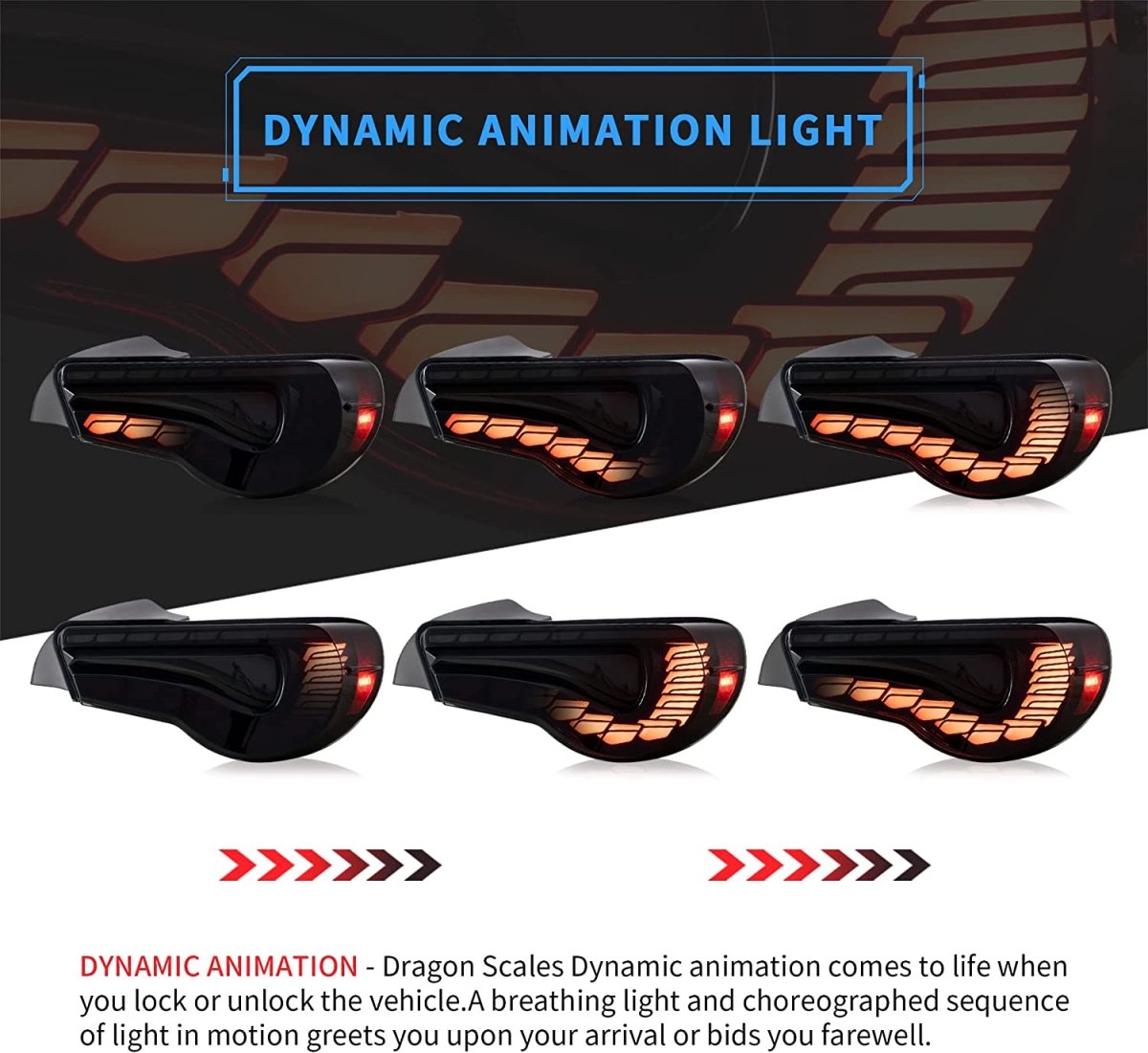 VLAND [12 - 20 Toyota 86, 13 - 20 BRZ, 13 - 16 FR - S] Headlights and LED Taillights Fit - JDMuscleCombination SetYAA-FT86-0297+0287BRC-LHD-P01LHD【Sits on the left side of the car】Projector【Headligts】+Red【Tail Ligts】
