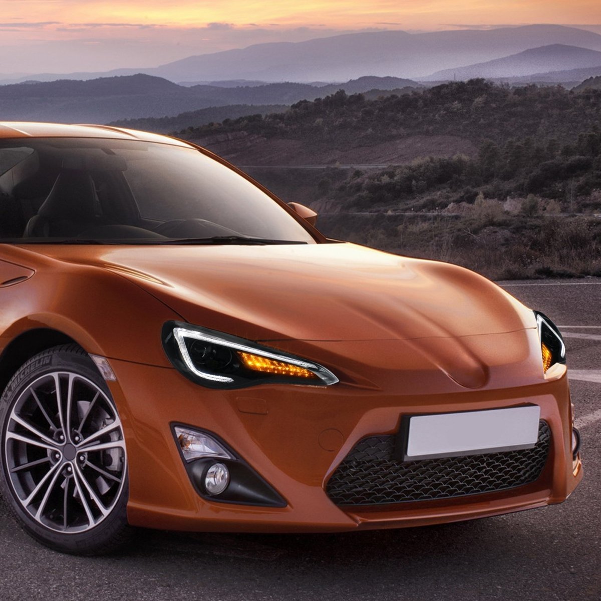 VLAND 13 - 16 FR - S / 17 - 20 Toyota 86 / 13 - 20 BRZ 1 Pair Headlights And Tail Lights - JDMuscleCombination SetYAA-FT86-0297LHD+0287BR-P01LHD (Left - hand Drive)Red