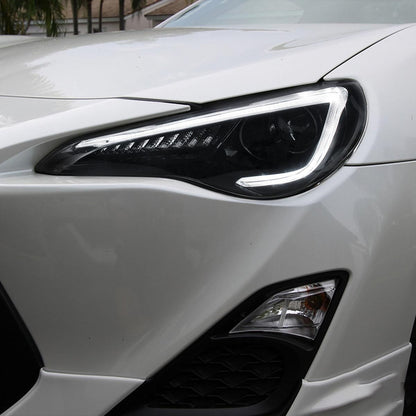 VLAND 13 - 16 FR - S / 17 - 20 Toyota 86 / 13 - 20 BRZ Dual Beam Projector Headlights - JDMuscleHeadlightYAA-FT86-0297LHD-P01LHD