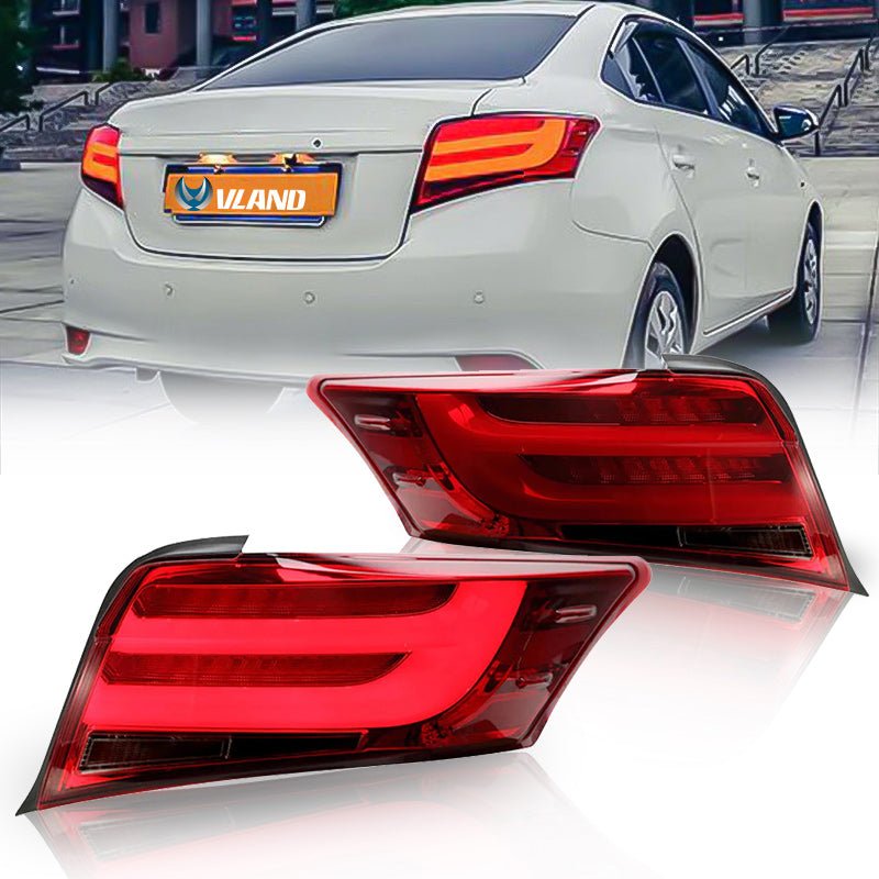 VLAND 13 - 19 Toyota Vios LED Tail Lights Red Smoked | YAB - VC - 0240 - JDMuscleTail lightsYAB-VC-0240S-P01Smoked
