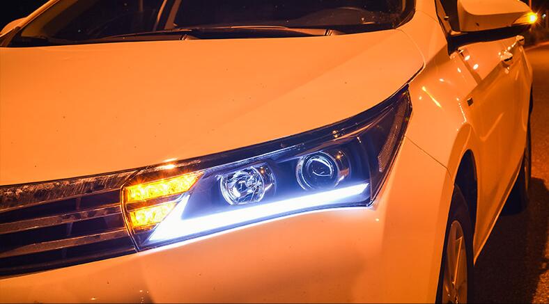 VLAND 14 - 17 Corolla LED Projector Headlights | Only Fit For China/the Middle East/Southeast Asia Car Model - JDMuscleHeadlightYAA-KLL-0257-GWLZ-LHD-Pro-P01LHDHID Projector