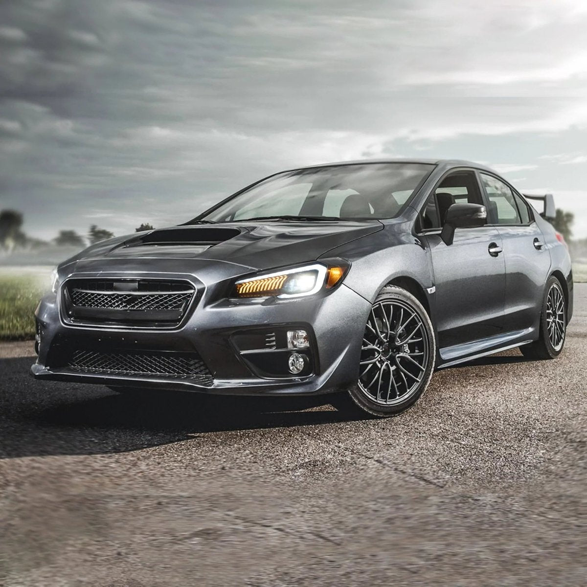 VLAND 15 - 17 WRX Limited / STI all trim & 15 - 21 WRX Base / Premium LED Headlights & Tail Lights - JDMuscleLighting SetsYAA-WRX-0323AAm+0286C-LHD-P01LHD(Left Hand Drive) - One PairAmber Reflector(Headlights)+Clear( Tail Lights)