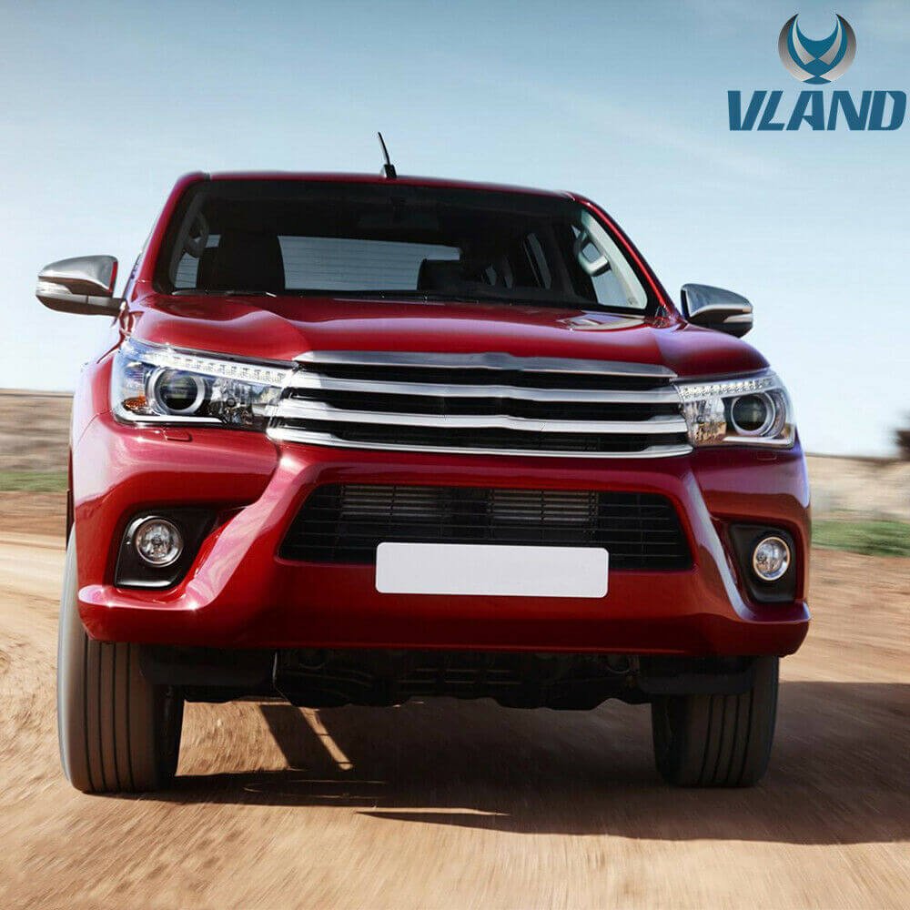 VLAND 15 - 20 Hilux Vigo Revo LED Headlights w/ Sequential Turn Signals - JDMuscleHeadlightYAA-VG-2019-H-LHDDual-P01LHDDual Beam (Bulbs Needed)