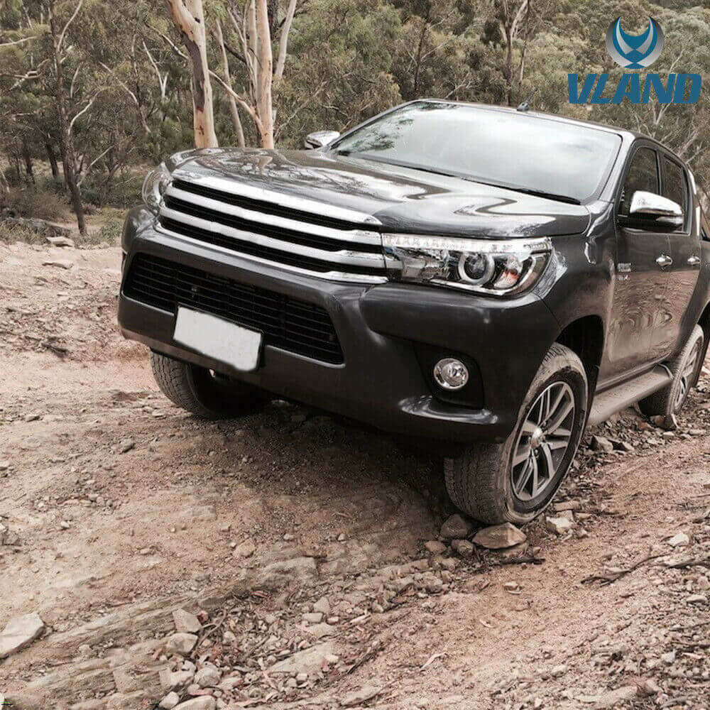 VLAND 15 - 20 Hilux Vigo Revo LED Headlights w/ Sequential Turn Signals - JDMuscleHeadlightYAA-VG-2019-H-LHDDual-P01LHDDual Beam (Bulbs Needed)