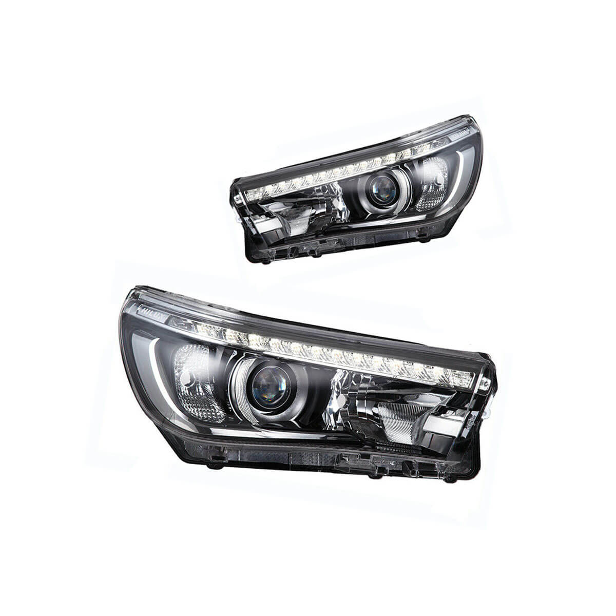 VLAND 15 - 20 Hilux Vigo Revo LED Headlights w/ Sequential Turn Signals - JDMuscleHeadlightYAA-VG-2019-H-LHDDual-P01LHDDual Beam (Bulbs Needed)