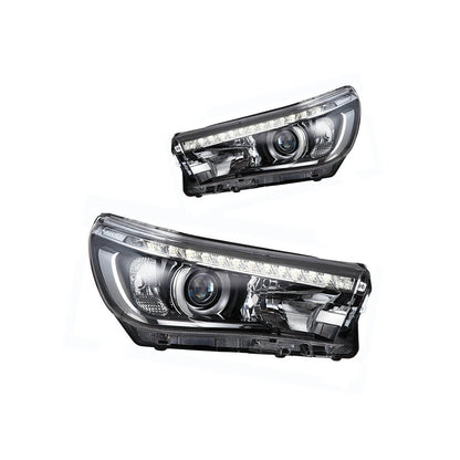 VLAND 15 - 20 Hilux Vigo Revo LED Headlights w/ Sequential Turn Signals - JDMuscleHeadlightYAA-VG-2019-H-LHDDual-P01LHDDual Beam (Bulbs Needed)