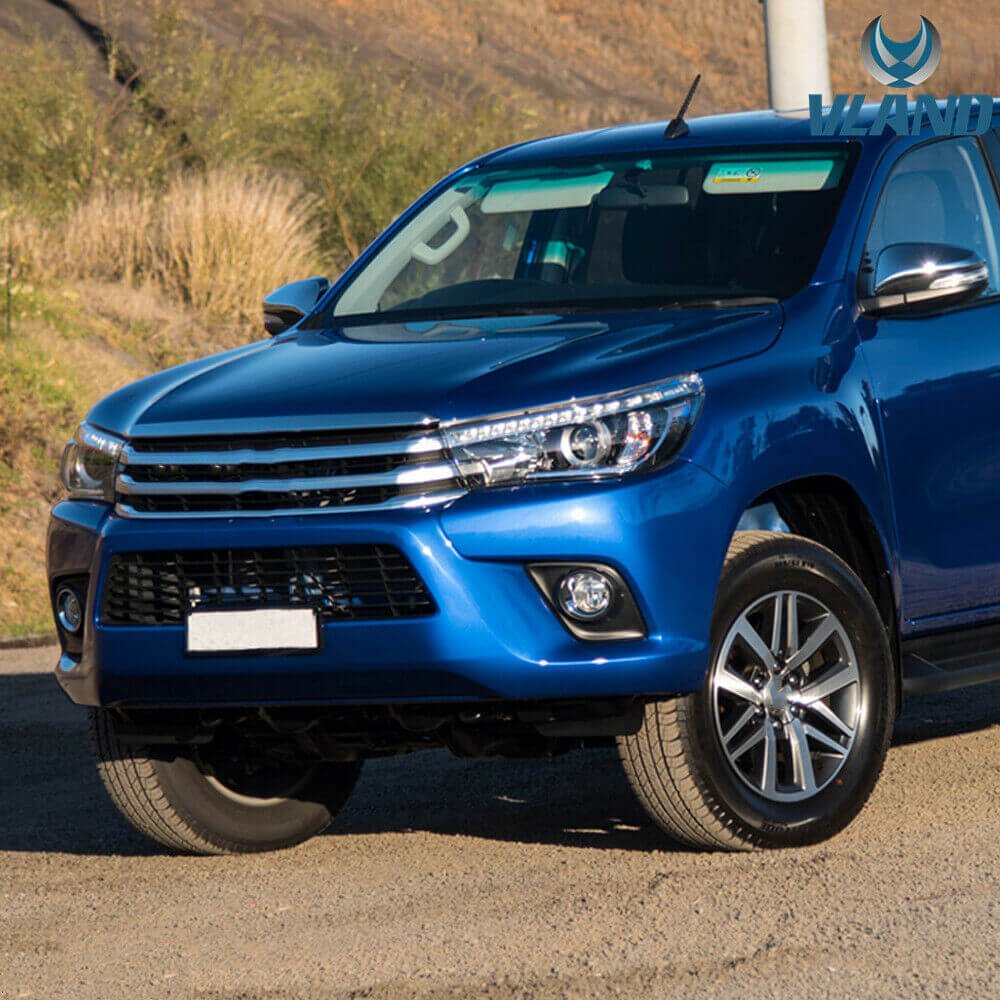 VLAND 15 - 20 Hilux Vigo Revo LED Headlights w/ Sequential Turn Signals - JDMuscleHeadlightYAA-VG-2019-H-LHDDual-P01LHDDual Beam (Bulbs Needed)