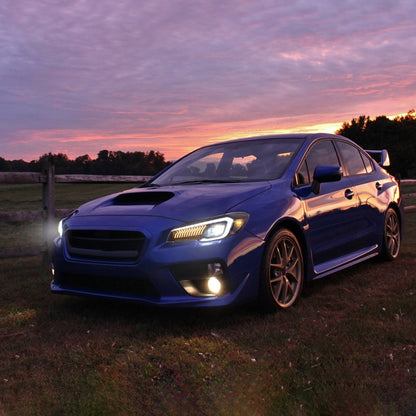 VLAND [15 - 21 WRX Base/Premium / 15 - 17 STI] LED Projector Headlights - JDMuscleHeadlightsYAA-WRX-0323AHA-LHD-P01LHDAmber Reflector