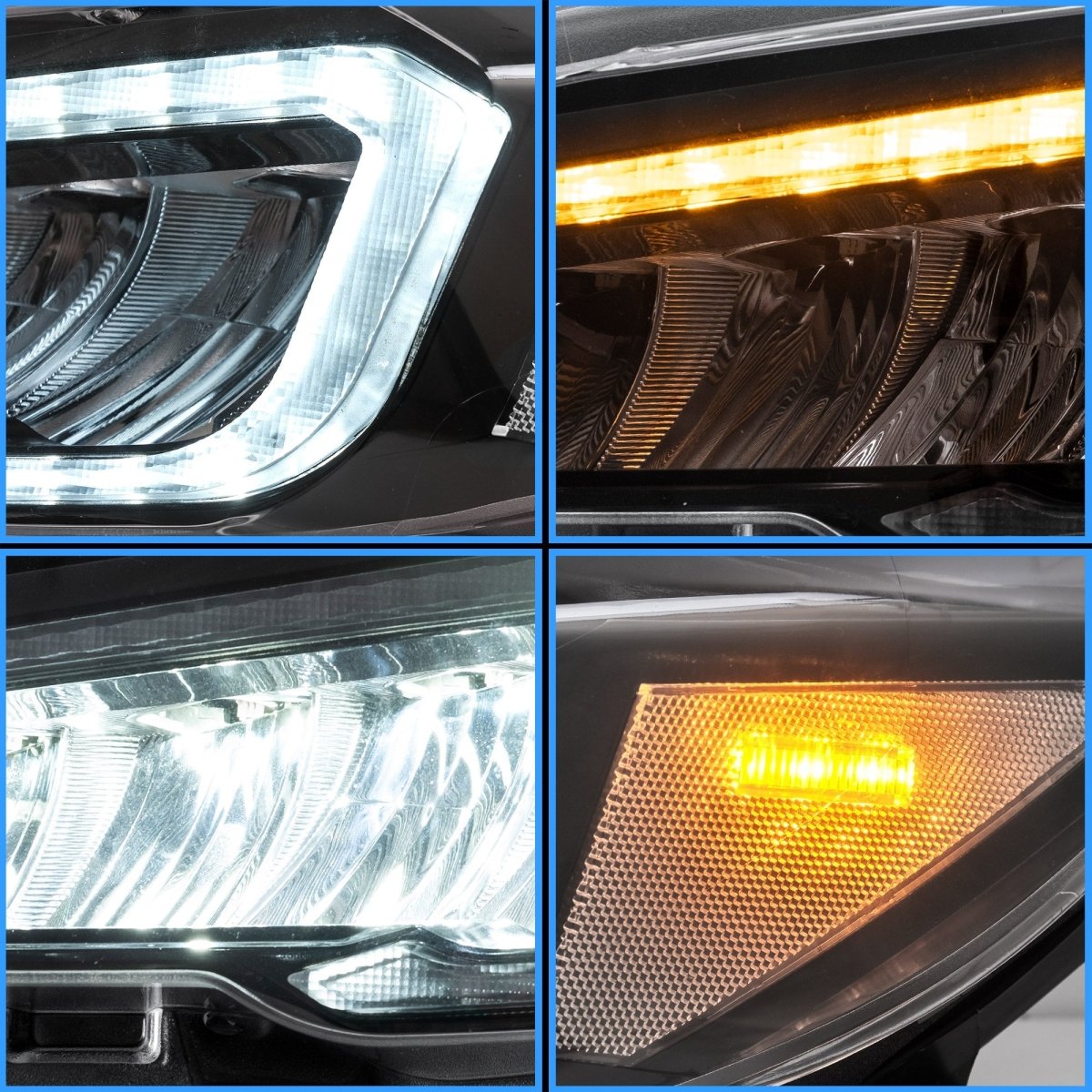 VLAND [15 - 21 WRX] Dual Beam Projector and Full LED Headlights - JDMuscleHeadlightsYAA-WRX-0323AC-P01LED Projector Clear Reflector