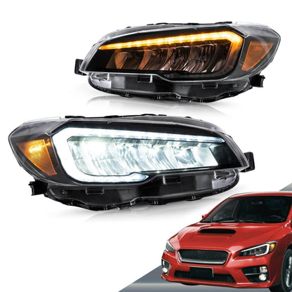 VLAND [15 - 21 WRX] Dual Beam Projector and Full LED Headlights - JDMuscleHeadlightsYAA-WRX-0323HA-P01Full LED Amber Reflector
