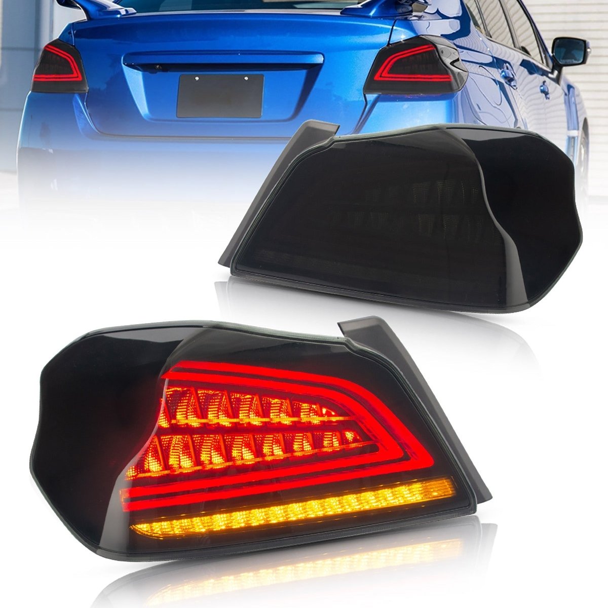SUBARU WRX WRX STi VLAND LEDテールランプ 難あり VLAND [15-21 WRX/STI] Full LED Tail Lights – JDMuscle