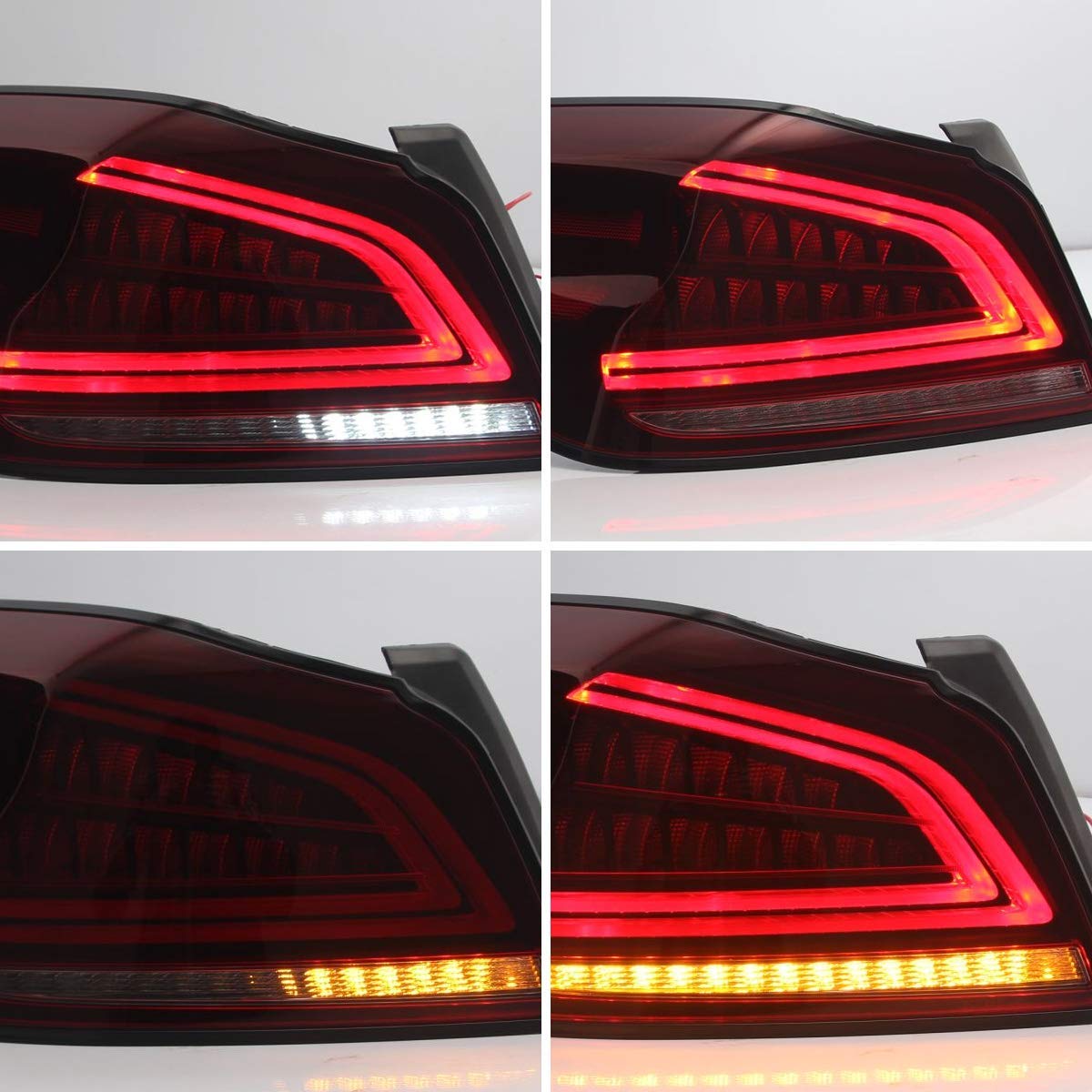 VLAND [15 - 21 WRX/STI] Full LED Tail Lights - JDMuscleTail lightsYAB-WRX-0286R-P01Red