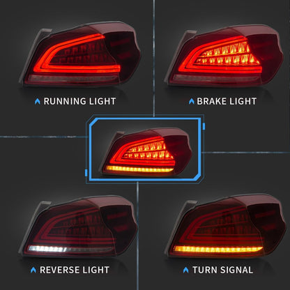 VLAND [15 - 21 WRX/STI] Full LED Tail Lights - JDMuscleTail lightsYAB-WRX-0286R-P01Red