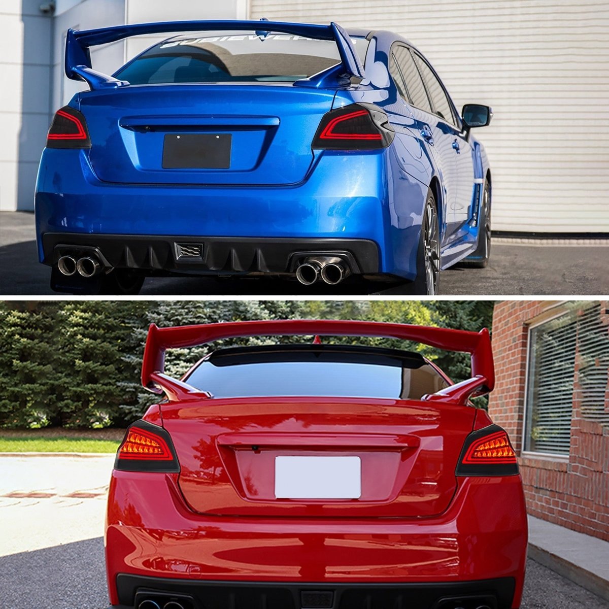 VLAND [15 - 21 WRX/STI] Full LED Tail Lights - JDMuscleTail lightsYAB-WRX-0286R-P01Red