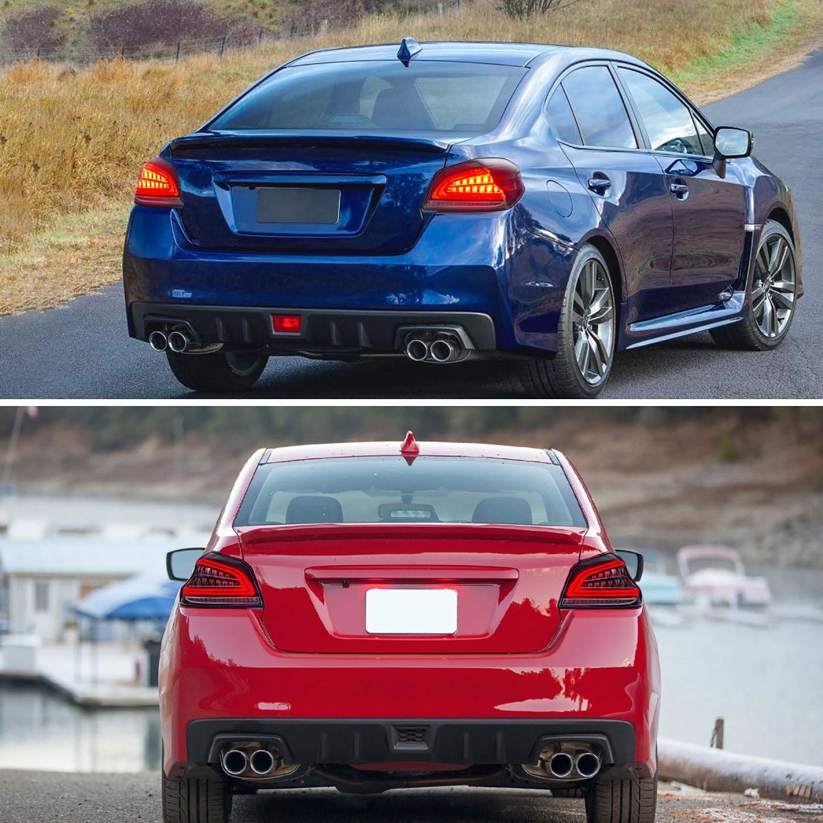 VLAND [15 - 21 WRX/STI] Full LED Tail Lights - JDMuscleTail lightsYAB-WRX-0286R-P01Red