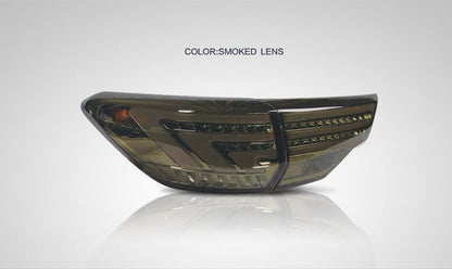 VLAND 15 - UP Highlander LED Tail Lights, full led light bar taillights - JDMuscleTaillightYAB-HLD-0268Smoked