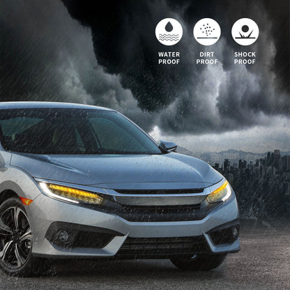 VLAND [16 - 20 Civic 10TH Gen Sedan / Coupe / Hatchback / Type R] Full LED Headlights - JDMuscleHeadlightYAA-SY-2029H-P01Full LED