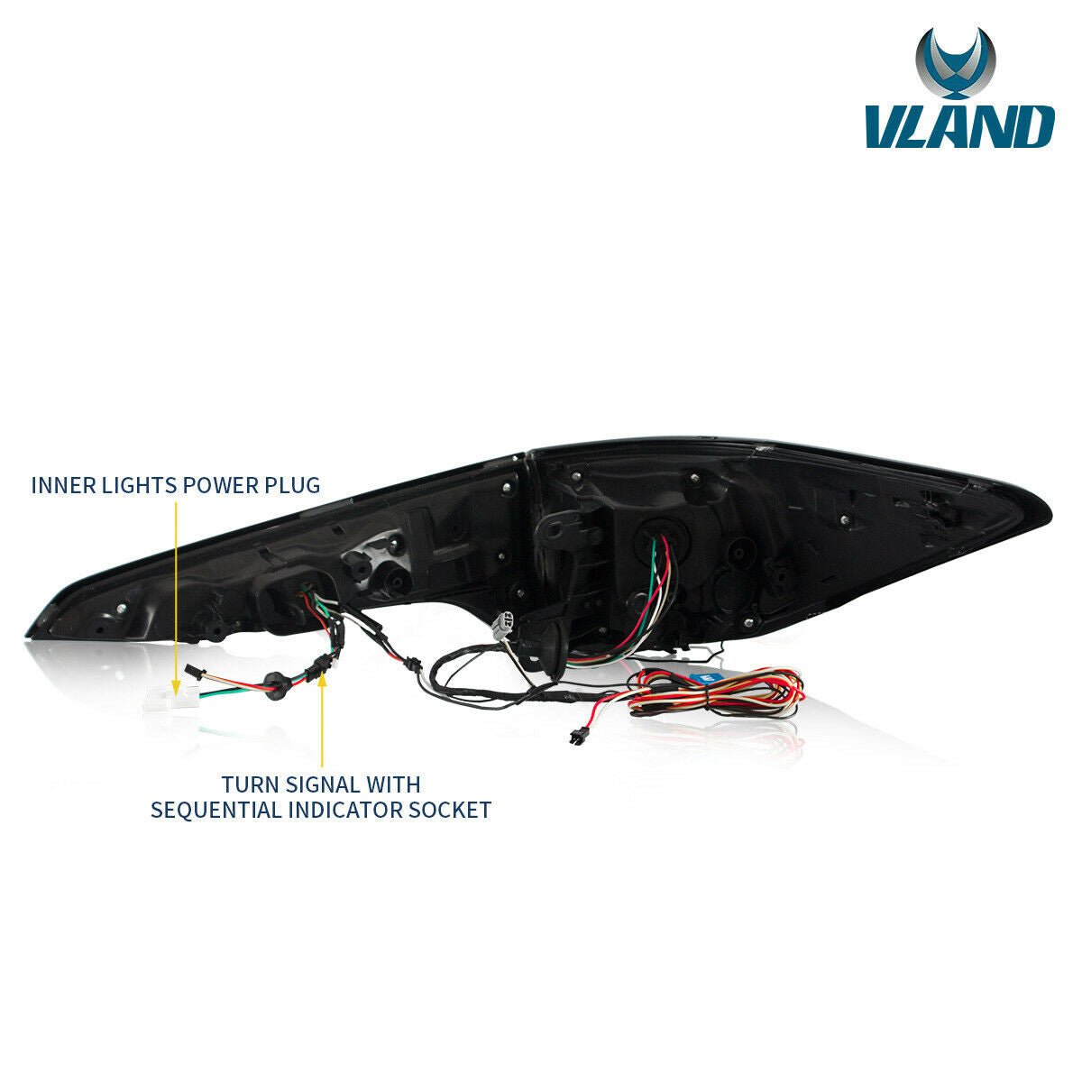 VLAND 17 - 19 Fortuner Tail Lights Smoked / Clear ABS, PMMA, GLASS Material | YAB - FOR - 0300 - JDMuscleTail lightsYAB-FOR-0300C-P01Clear