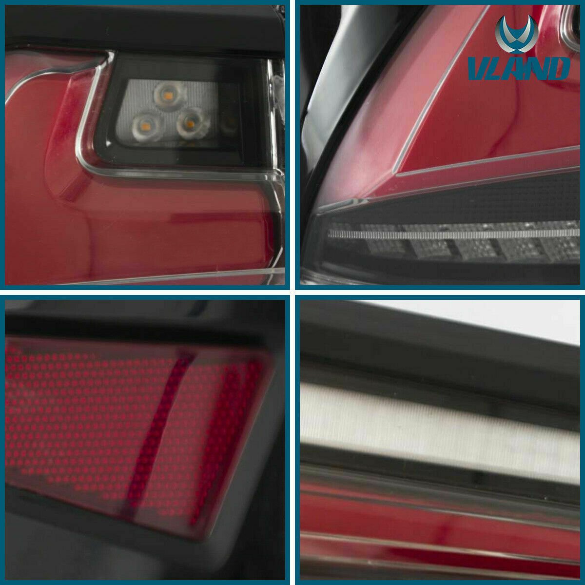 VLAND 17 - 19 Fortuner Tail Lights Smoked / Clear ABS, PMMA, GLASS Material | YAB - FOR - 0300 - JDMuscleTail lightsYAB-FOR-0300C-P01Clear