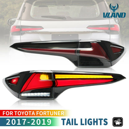 VLAND 17 - 19 Fortuner Tail Lights Smoked / Clear ABS, PMMA, GLASS Material | YAB - FOR - 0300 - JDMuscleTail lightsYAB-FOR-0300S-P01Smoked