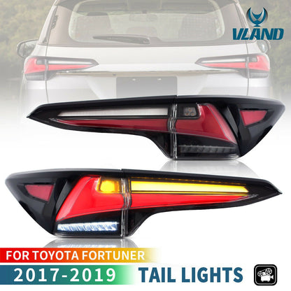 VLAND 17 - 19 Fortuner Tail Lights Smoked / Clear ABS, PMMA, GLASS Material | YAB - FOR - 0300 - JDMuscleTail lightsYAB-FOR-0300C-P01Clear