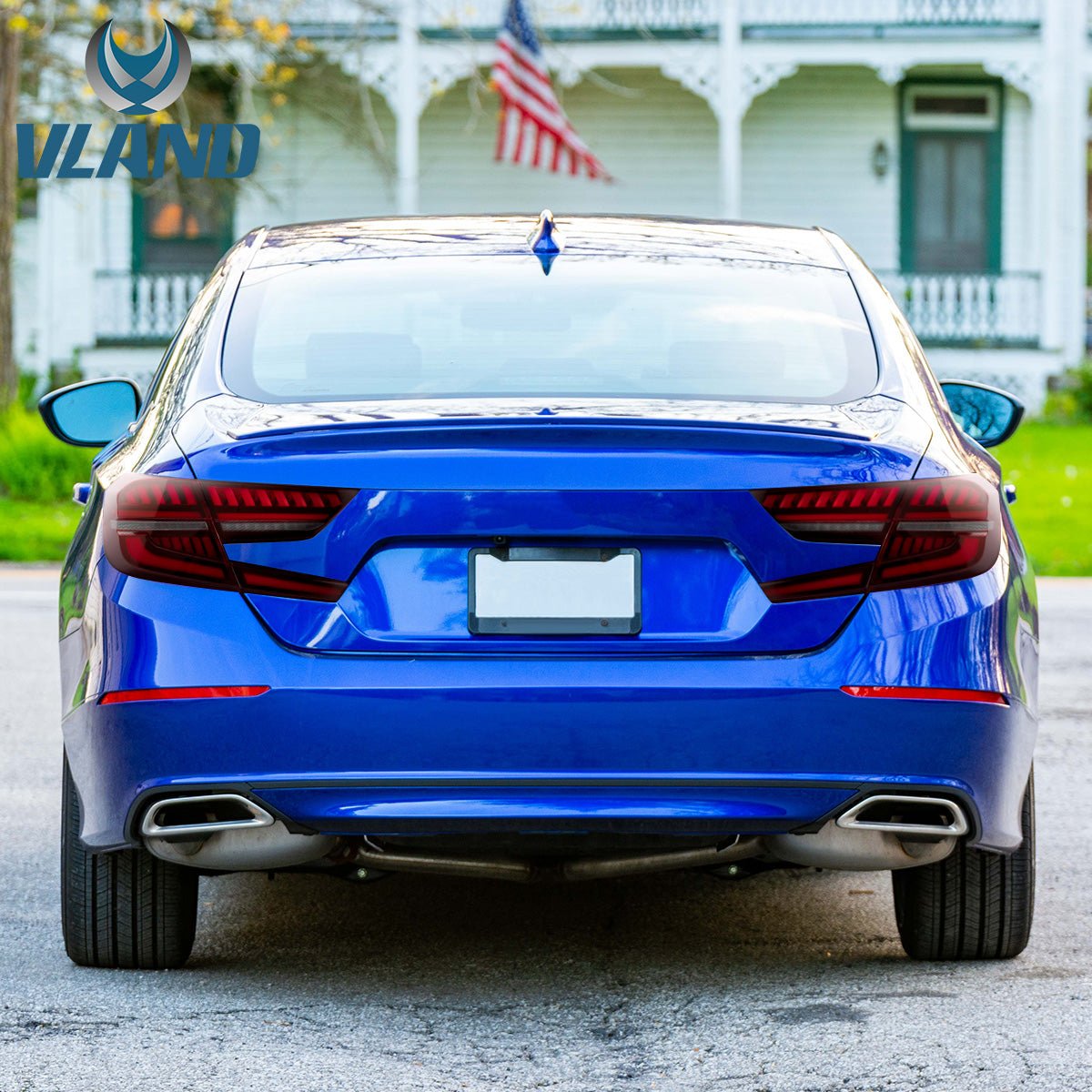 VLAND 18 - 22 Accord 10th LED Tail Lights - JDMuscleTail lightsYAB-HD-0307RC-P01Red Clear