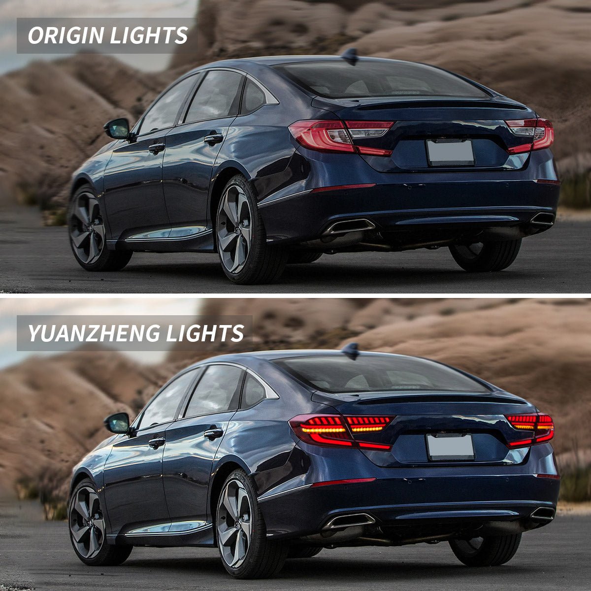 VLAND 18 - 22 Accord 10th LED Tail Lights - JDMuscleTail lightsYAB-HD-0307RC-P01Red Clear