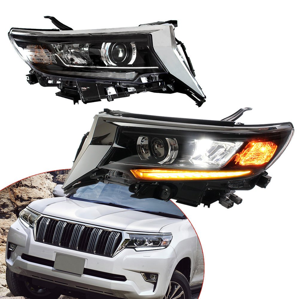 VLAND 2017 - UP Land Cruiser Prado Kakadu 5.7L LED Projector Headlights - JDMuscleHeadlightYAA-PLD-2034HLHD-P01LHDHID Projector