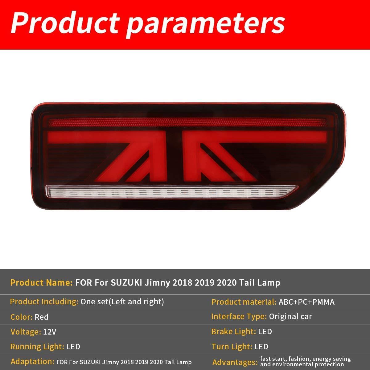 VLAND 2019 - up Suzuki Jimny LED Rear Lights Smoked / Red Clear ABS, PMMA, GLASS Material | YAB - JMN - 0311 - JDMuscleTail lightsYAB-JMN-0311RC-P01Red Clear