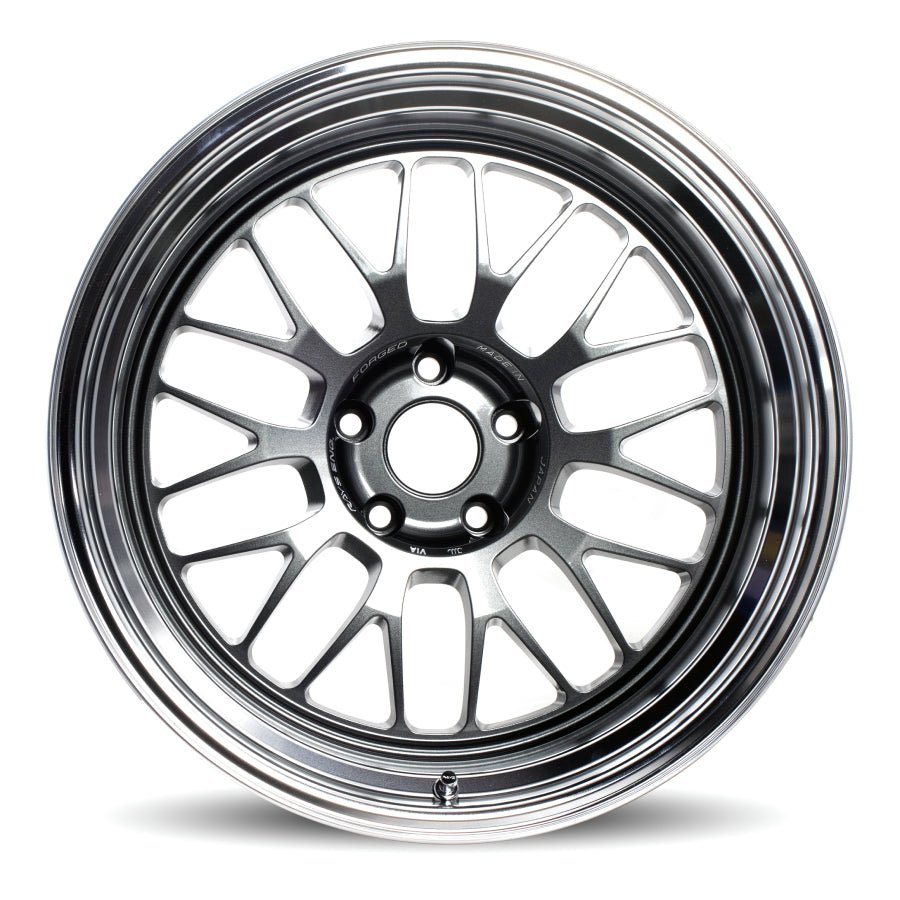 Volk Racing 21A Dark Gunmetal / Rim Dc [Universal] - JDMuscleWheelsWKJAC15EVC18X10.55x114.3'+15mm