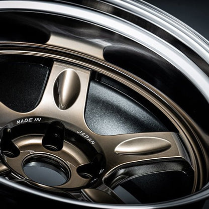 Volk Racing 21C Spec - Sr Shining Bronze Metal / Rim Fdmc [Universal] - JDMuscleWheelsWK2AE-30ESR18X115x114.3' - 30mm