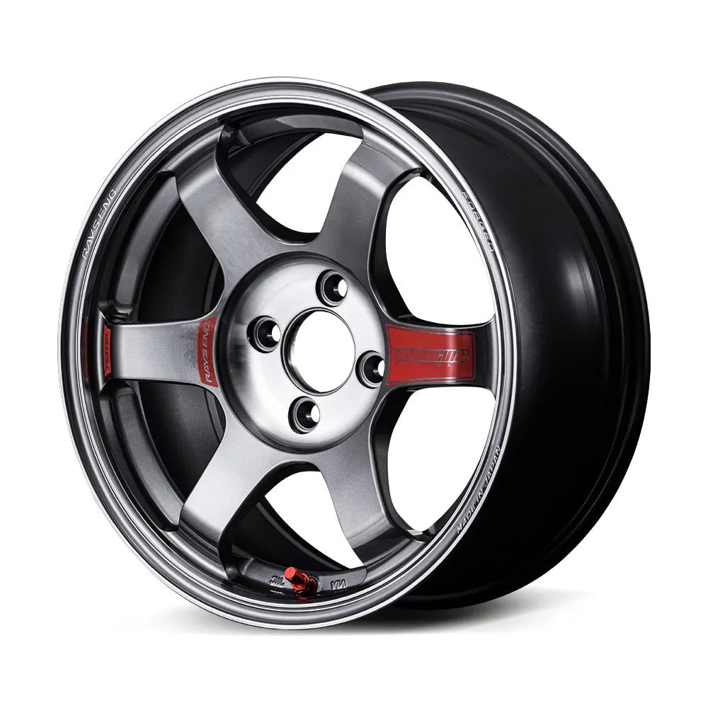 Volk Racing TE37 Saga Sl Pressed Graphite [Universal] - JDMuscleWheelsWVDGX35EPG18X9.55x114.3'+35mm
