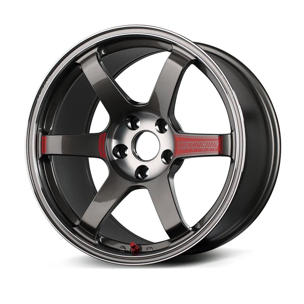 Volk Racing TE37 Saga Sl Pressed Graphite [Universal] - JDMuscleWheelsWVDGW23WPG18X95x120'+23mm