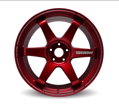 Volk Racing TE37 Ultra M - Spec Red [Universal] - JDMuscleWheelsWVDU530ERM19X105x114.3'+30mm