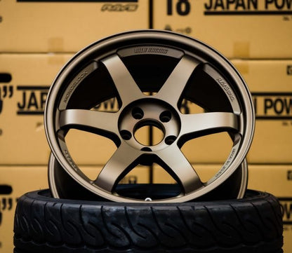 Volk Racing TE37SL Blast Bronze [Universal] - JDMuscleWheelsWVDX22WPBB18X9.55x120'+22mm