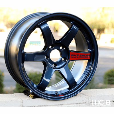 Volk Racing TE37SL Mag Blue [Universal] - JDMuscleWheelsWVDX40EPD18X9.55x114.3'+40mm