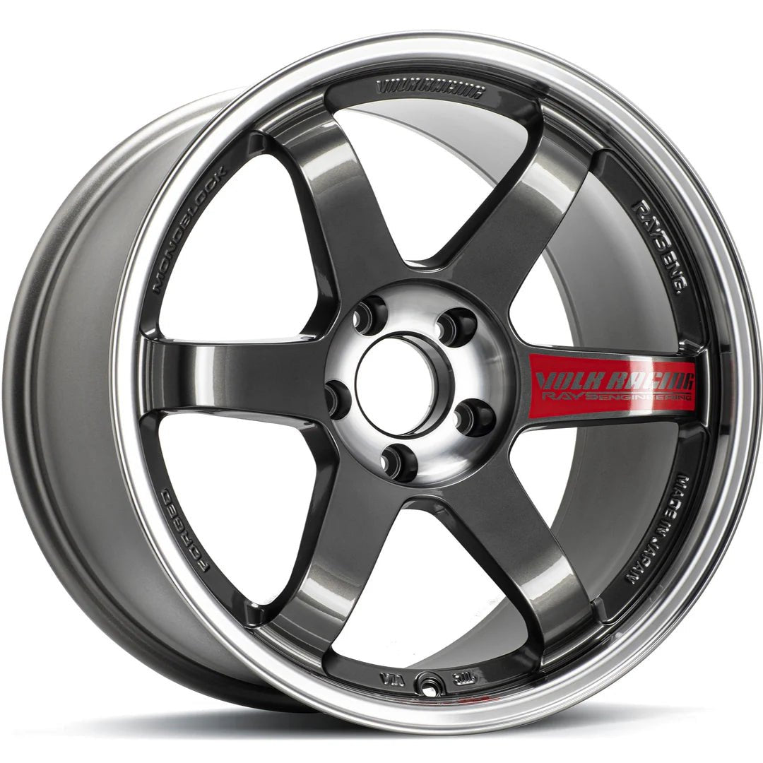 Volk Racing TE37SL Pressed Graphite [Universal] - JDMuscleWheelsWVDE35APG15X84x100'+35mm