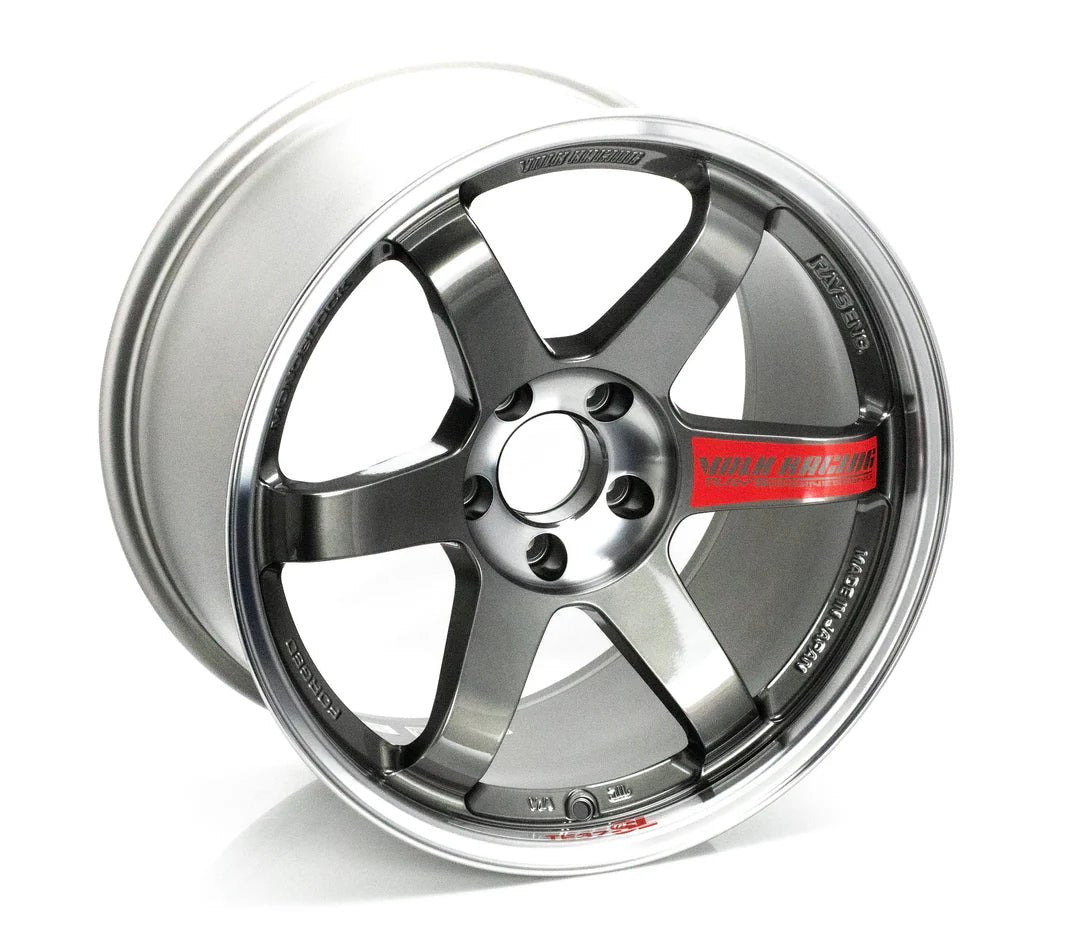 Volk Racing TE37SL Pressed Graphite [Universal] - JDMuscleWheelsWVDE35APG15X84x100'+35mm