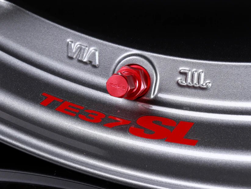 Volk Racing TE37SL Titanium Gunmetal [Universal] - JDMuscleWheelsWVDE35AP815X84x100'+35mm