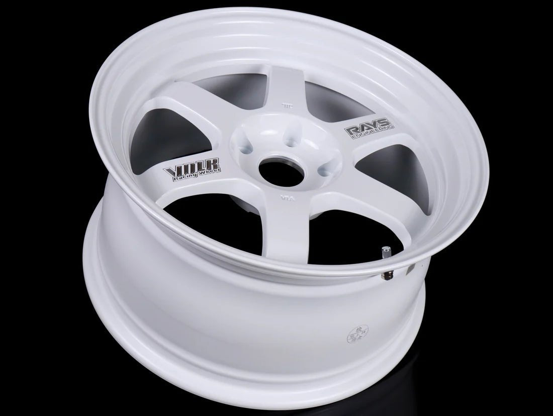 Volk Racing TE37V 10TH Anniversary Dash White [Universal] - JDMuscleWheelsWVDV1N30EDW17X7.55x114.3'+30mm