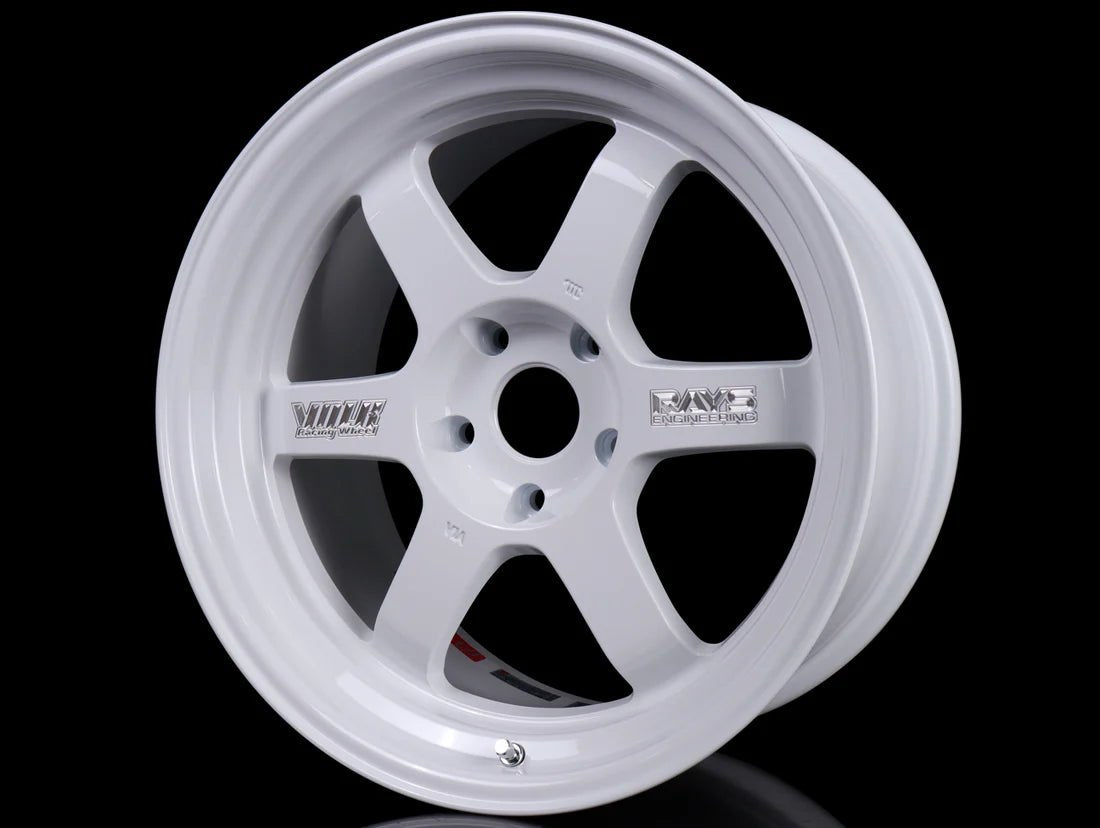 Volk Racing TE37V 10TH Anniversary Dash White [Universal] - JDMuscleWheelsWVDV1N30EDW17X7.55x114.3'+30mm