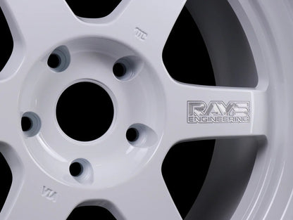 Volk Racing TE37V 10TH Anniversary Dash White [Universal] - JDMuscleWheelsWVDV1N30EDW17X7.55x114.3'+30mm