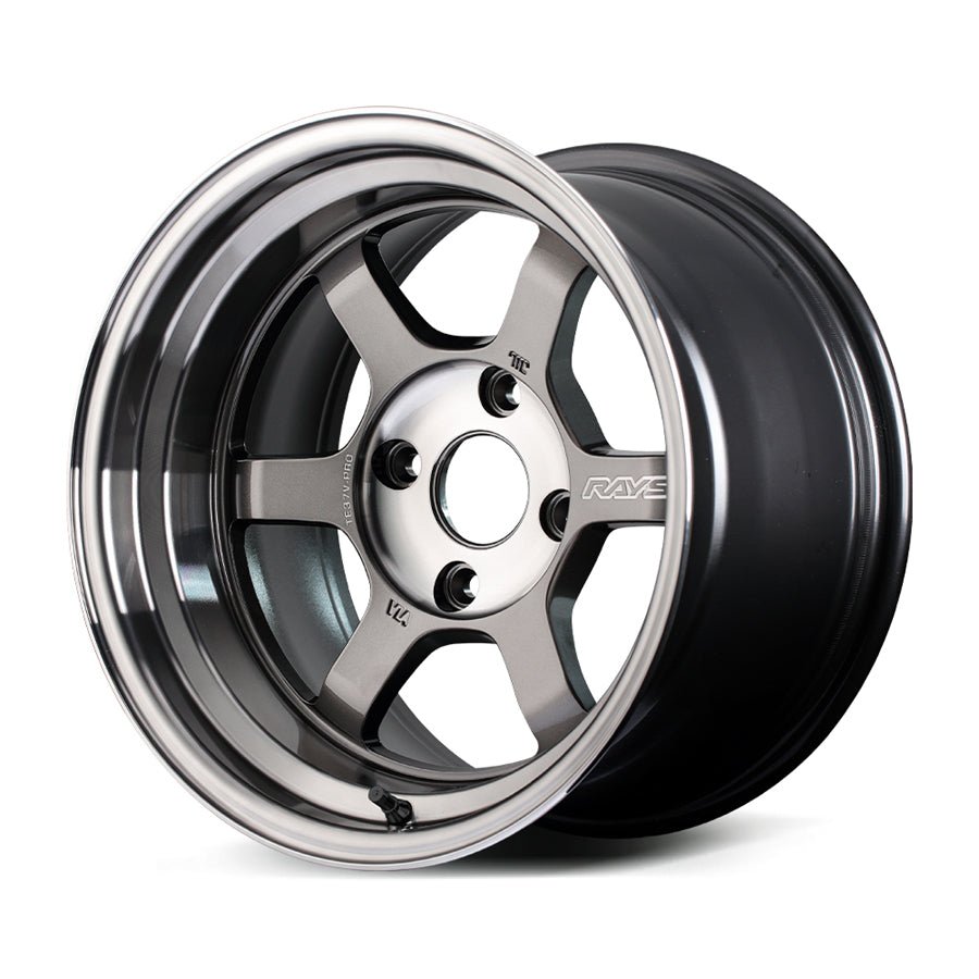 Volk Racing TE37V - PRO Pressed Graphite [Universal] - JDMuscleWheelsWVDVPE4-25BPG15X104x114.3' - 25mm