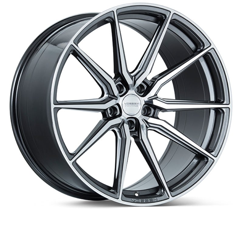 Vossen HF - 3 22x9 / 5x114.3 / ET32 / Flat Face / 73.1 - Gloss Graphite Polished Wheel - JDMuscleSPK497169