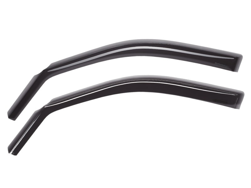WeatherTech 2014+ Mitsubishi Mirage Front Side Window Deflectors - Dark Smoke - JDMuscleNon - Categorizedwet80757