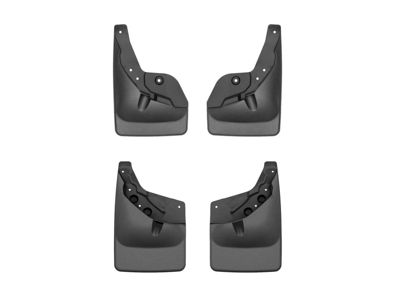 WeatherTech 24 - 25 Toyota Tacoma w/o Fender Flares Front & Rear No Drill MudFlaps - Black - JDMuscleSPKwet110184-120184