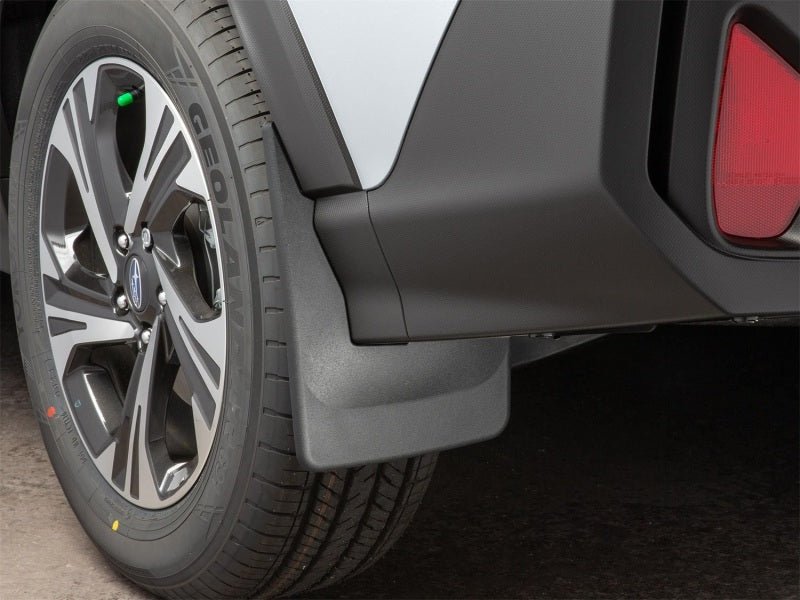 WeatherTech DigitalFit No - Drill Rear MudFlaps for 2024 Subaru Crosstrek – Black - JDMuscleSPK802998