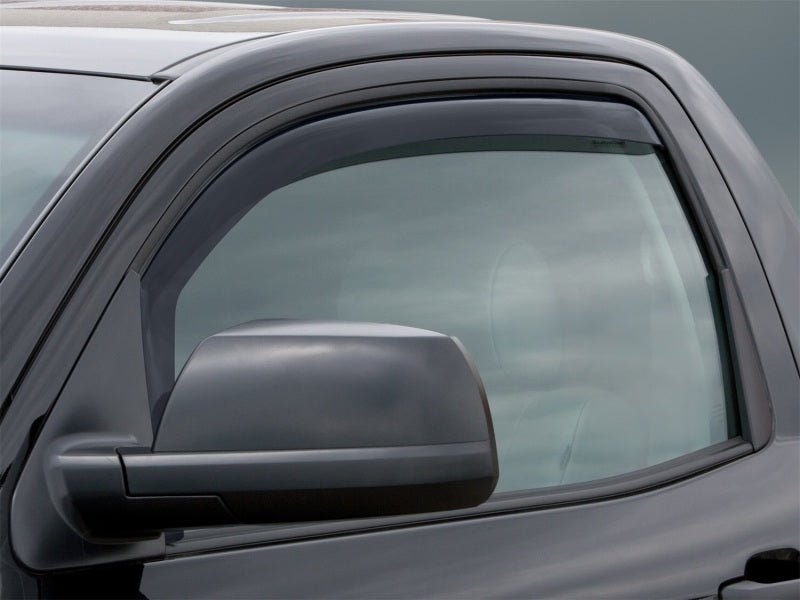 WeatherTech Side Window Deflectors for Toyota Tundra and Sequoia, Dark Tint – Part Number WT84450IM | wet84450IM - JDMuscleSPK842391